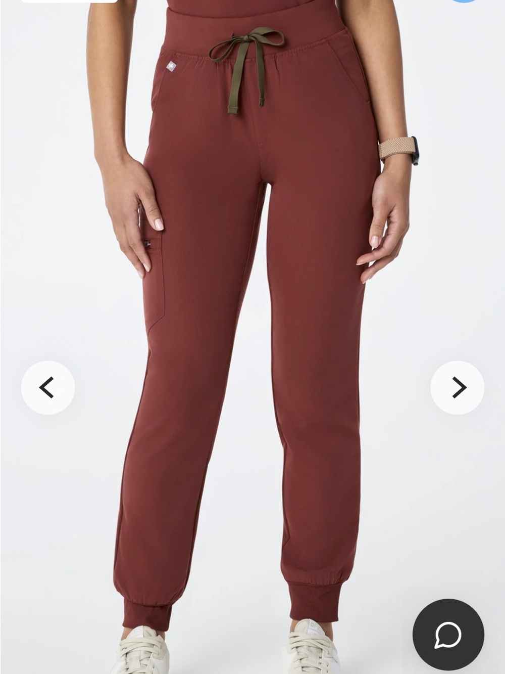 Zamora High-Rise Jogger Scrub Pant Walnut